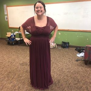 David’s Bridal Convertible Bridesmaid Ress